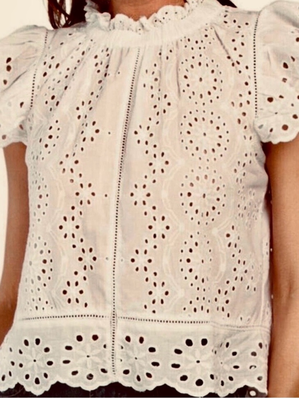 Jennifer & Grace Eyelet Top | Women’s XL